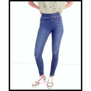 Madewell High Rise Pull On Stretch Jeans Medium Denim Blue 28